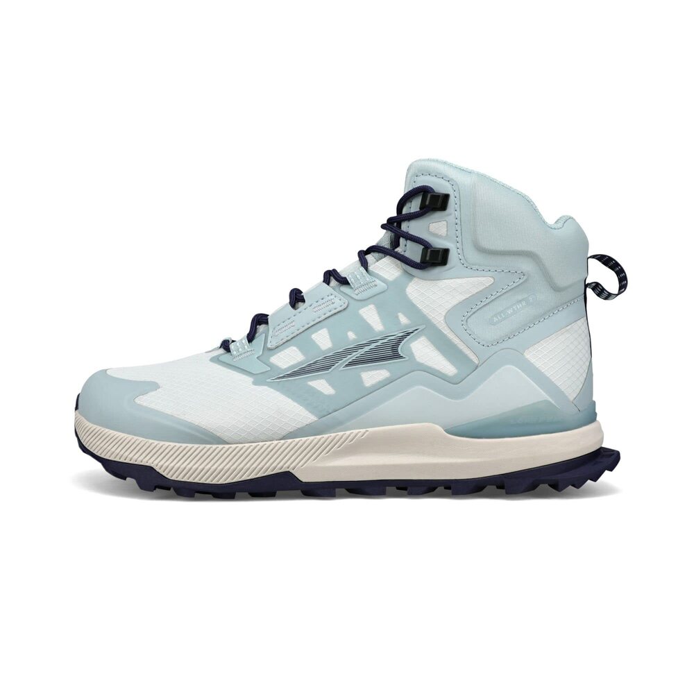 ALTRA WOMEN'S AL0A7R7J LONE PEAK ALL-WTHR MID 2 TRAIL RUNNING SHOE, LIGHT BLUE -